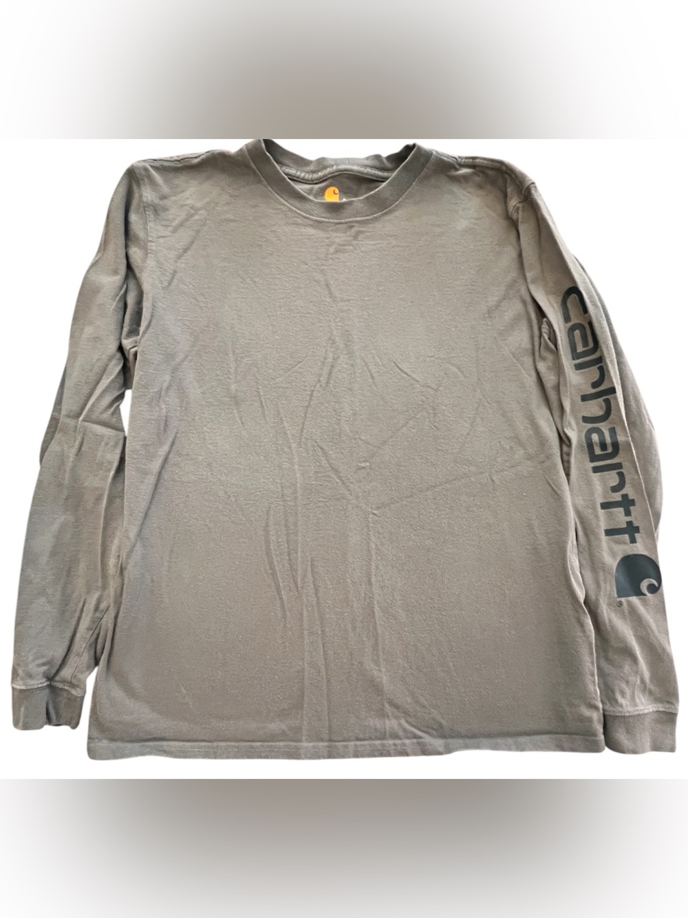 Carhartt Long-Sleeve Crew with Sleeve Logo - Small